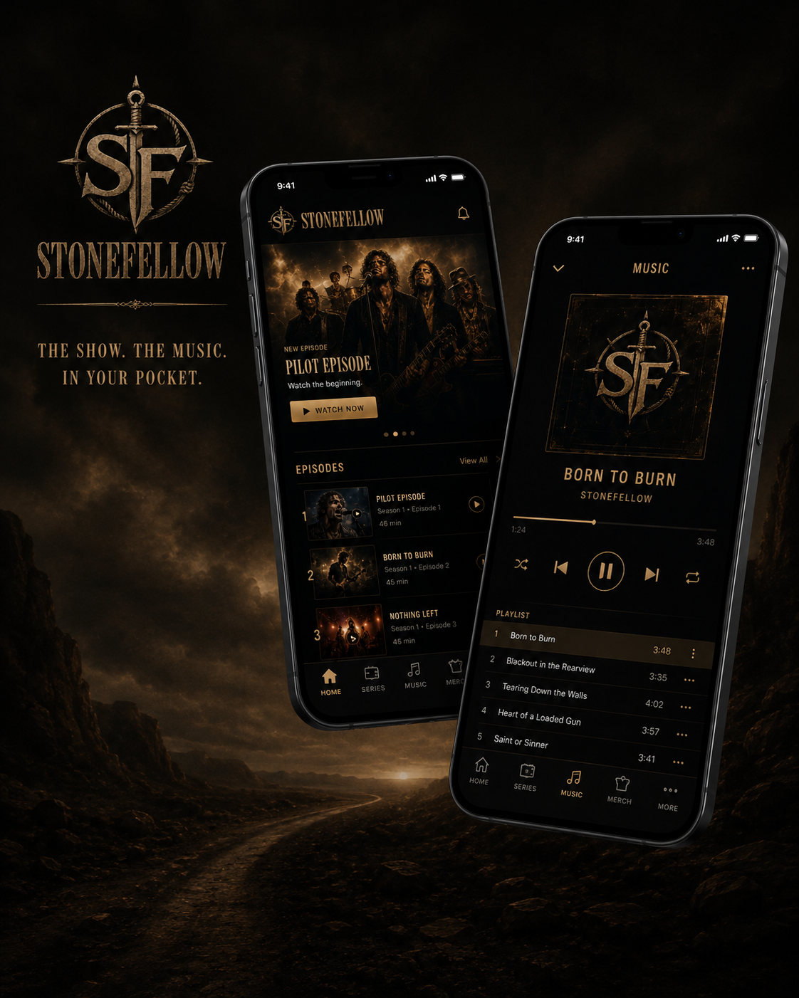 Stonefellow mobile app promo